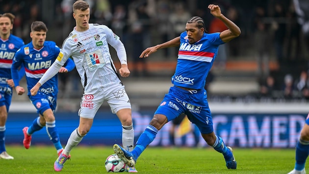 Donovan Pines (r.) und der GAK legen gegen Cupsieger WAC in der „Gruselliga“ los.