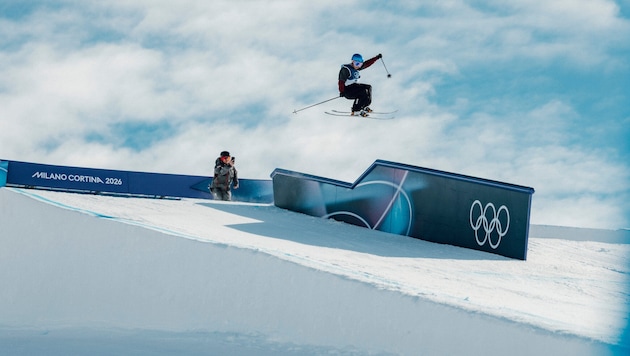 Matej Svancer greift am Dienstag im Slopestyle an.