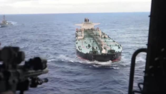 Es ist bereits der achte Tanker, der von den USA seit der Ausrufung der Ölblockade festgesetzt ...