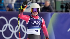 Ariane Rädler raste zur zweitschnellsten Abfahrtszeit.