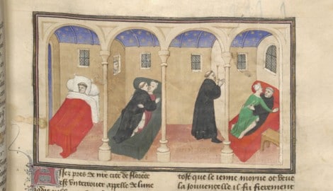 Frivole Handschrift: Decamerone in der französischen Übersetzung aus den 1420er-Jahren, einst im ...