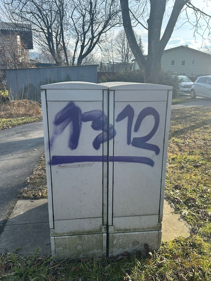 Auch hier tobten sich die Unbekannten aus.