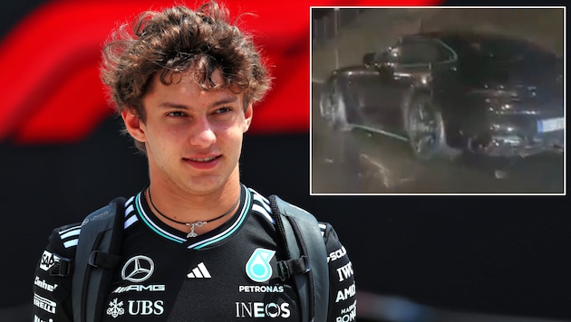 Kimi Antonelli crashte sein nagelneues Dienstauto.