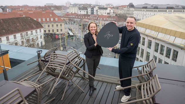 Hoch über dem Jakominiplatz eröffnen Manuela und Joachim Forstner das Jay’s.