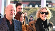 Karl Guschlbauer und US-Schauspielerin Sharon Stone am Dienstag, 10. Februar 2026, anlässlich ...