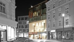 Die kleine Lichtquelle im sechsten Stock des Eckhauses scheint offenbar Nachbarn und Magistrat ...