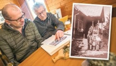 Emotionale Spurensuche: Helmut Satzinger und sein Neffe Wolfgang Meixner