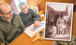 Emotionale Spurensuche: Helmut Satzinger und sein Neffe Wolfgang Meixner