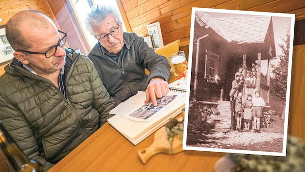 Emotionale Spurensuche: Helmut Satzinger und sein Neffe Wolfgang Meixner