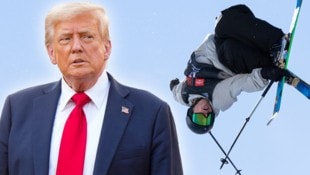 Freestyle-Skifahrer Hunter Hess (re.) zoffte sich verbal mit US-Präsident Donald Trump.