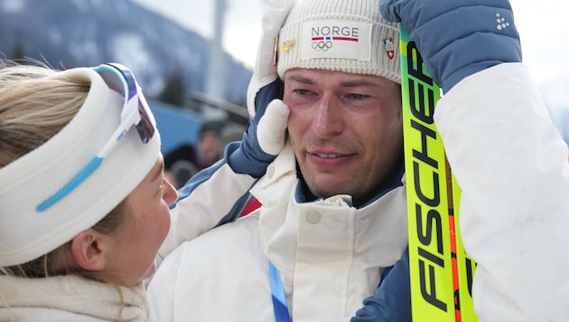 Sturla Holm Laegreid ließ seinen Emotionen freien Lauf.