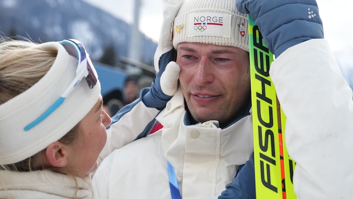 Sturla Holm Laegreid ließ seinen Emotionen freien Lauf.