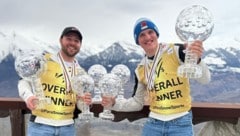 Johannes Aigner (re.) und Guide Nico Haberl holten alle fünf Kristallkugeln.