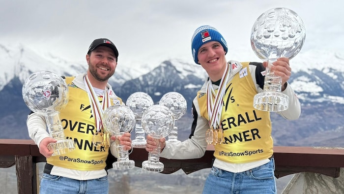 Mit Guide Nico Haberl räumte Johannes Aigner heuer im Weltcup alle Kugeln ab.