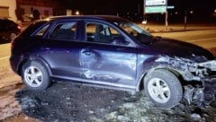 Wrack an der Unfallstelle. 