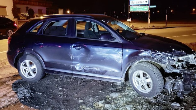 Wrack an der Unfallstelle.