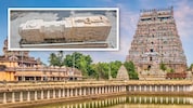 Die Säule (kleines Foto) wiegt rund 550 Kilogramm und soll aus der südindischen Region Tamil ...
