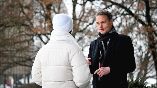 Das Opfer mit Anwalt Rainer Hable