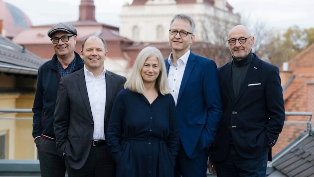 Das Team der Bühnen Graz (v.li.): Michael Schilhan (Künstlerische Leiter Next Liberty), Bühnen ...
