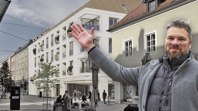 Markus Müller von der NLY Invest GmbH freut sich, dass Billa im Oktober am ehemaligen ...