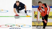 Curling (li.) und Eisschießen wird nach einem ähnlichen Prinzip gespielt, ist aber in vielen ...