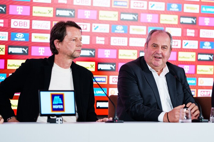 Peter Schöttel und Josef Pröll