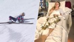 Lindsey Vonn meldet sich erstmals nach ihrem schweren Sturz mit einem Foto.