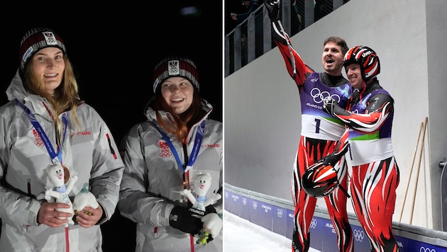 Bronze für unsere Rodel-Damen, die Herren legten Silber nach.