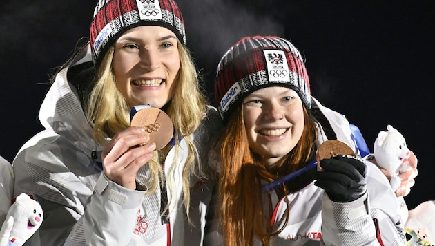 Selina Egle (l.) und Lara Kipp