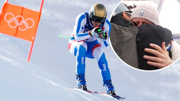 Bei Nils Allegre flossen nach dem Super-G die Tränen.