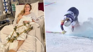 Lindsey Vonn meldete sich mit einem Foto aus dem Spital.