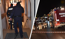 Kurz nach 21.30 Uhr brach der Brand aus. Durch die rasche Reaktion der Hotelmitarbeiter wurde ...