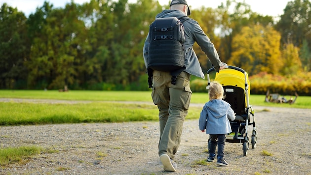 Väter in Elternkarenz sind nach wie vor eher die Ausnahme als die Regel.