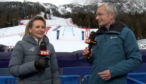 Alexandra Meissnitzer und Rainer Pariasek