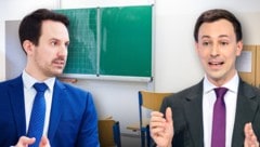 Minister Wiederkehr und ÖVP-General Nico Marchetti