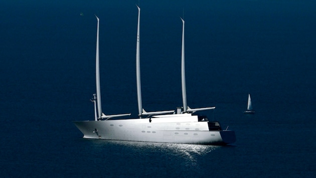 Die Segeljacht „A“ wurde 2022 von den italienischen Behörden festgesetzt.