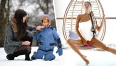 Doris Kemptner mit ihrem Sohn Gabriel in ihrer Heimat in der Nähe von Grieskirchen sowie als ...