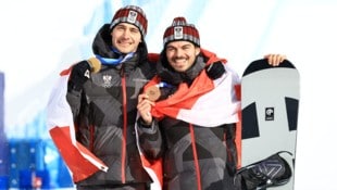 Alessandro Hämmerle (li.) holt den Olympiasieg, Jakob Dusek (re.) freut sich über die ...