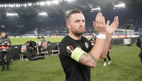 Jantscher stürmte mit Sturm auch durch die großen Stadien – wie das Olimpico in Rom.