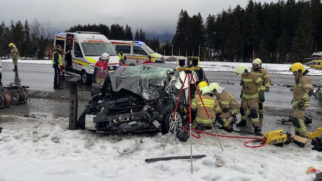 Eine Person musste befreit werden.