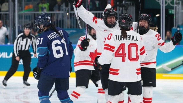 Der Jubel der Kanadierinnen