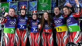 Wolfgang Kindl, Selina Egle, Lara Michaela Kipp, Lisa Schulte, Jonas Mueller und Thomas Steu