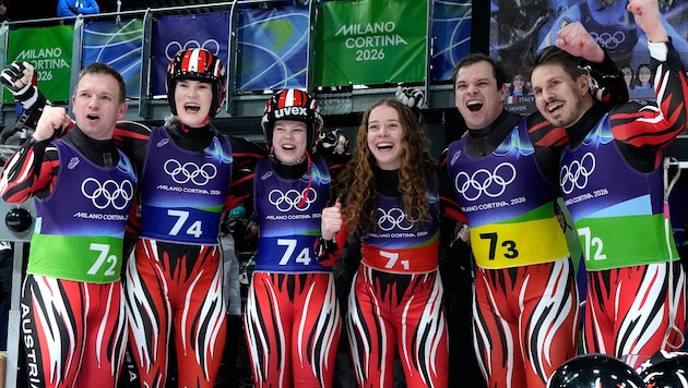 Wolfgang Kindl, Selina Egle, Lara Michaela Kipp, Lisa Schulte, Jonas Mueller und Thomas Steu