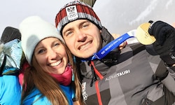 Der zweifache Olympiasieger Alessandro Hämmerle feierte mit Ehefrau Julia.