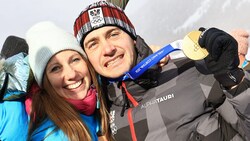 Der zweifache Olympiasieger Alessandro Hämmerle feierte mit Ehefrau Julia.