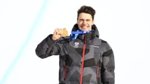 Hämmerle mit seiner zweiten Goldmedaille.
