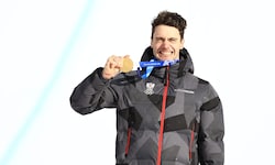 Hämmerle mit seiner zweiten Goldmedaille.