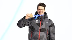 Hämmerle mit seiner zweiten Goldmedaille.