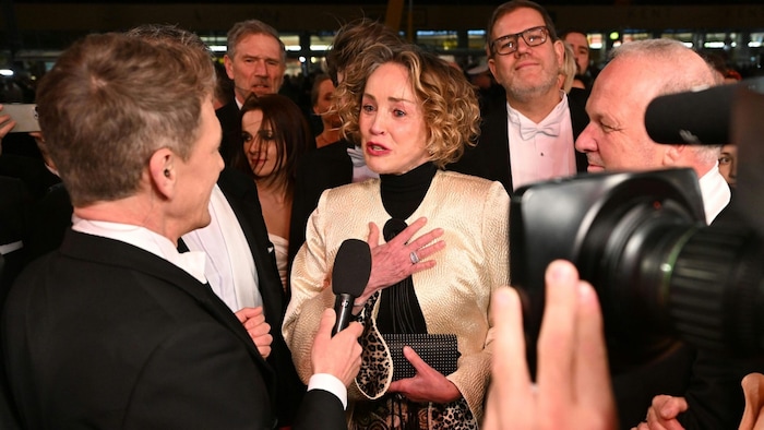 Sharon Stone war im Interview mit dem ORF in Tränen aufgelöst.