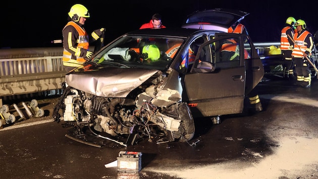 Der Wagen sah nach dem Unfall, nicht mehr gut aus.